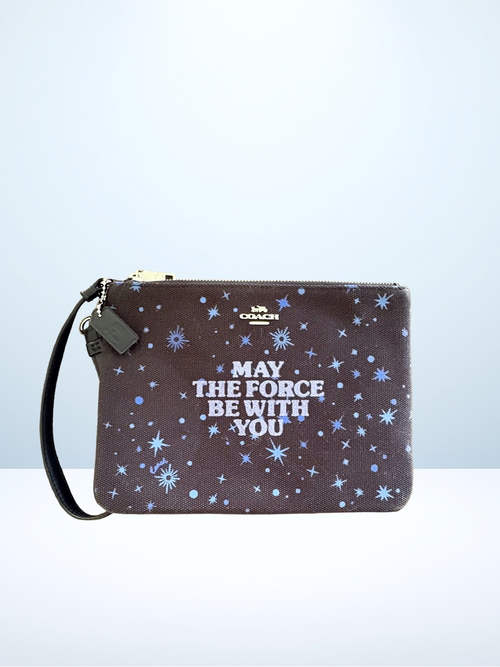 Star Wars X Coach Gallery Pouch With May The Force Be With You